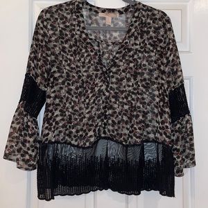 Black and Grey Blouse
